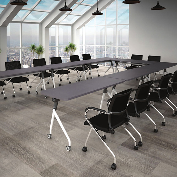 Mesa de trabajo A/White Abatible