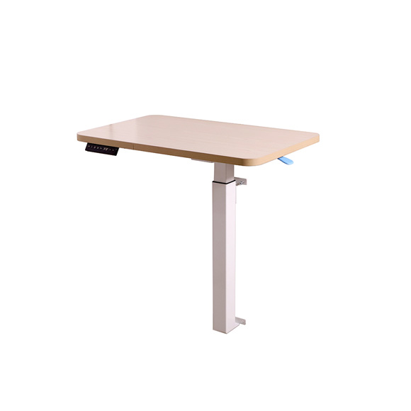 Mesa eléctrica de altura ajustable para fijar a muro