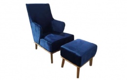SILLÓN Y TABURETE BOLONIA